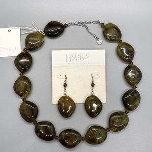 Swarovski Elements Necklace and Earrings Set